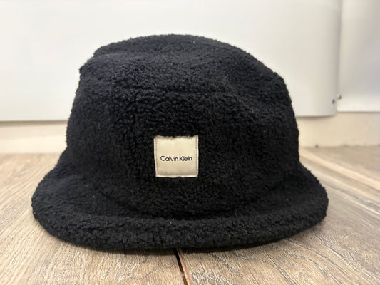 Calvin Klein Black Boucle Bucket Hat One Size