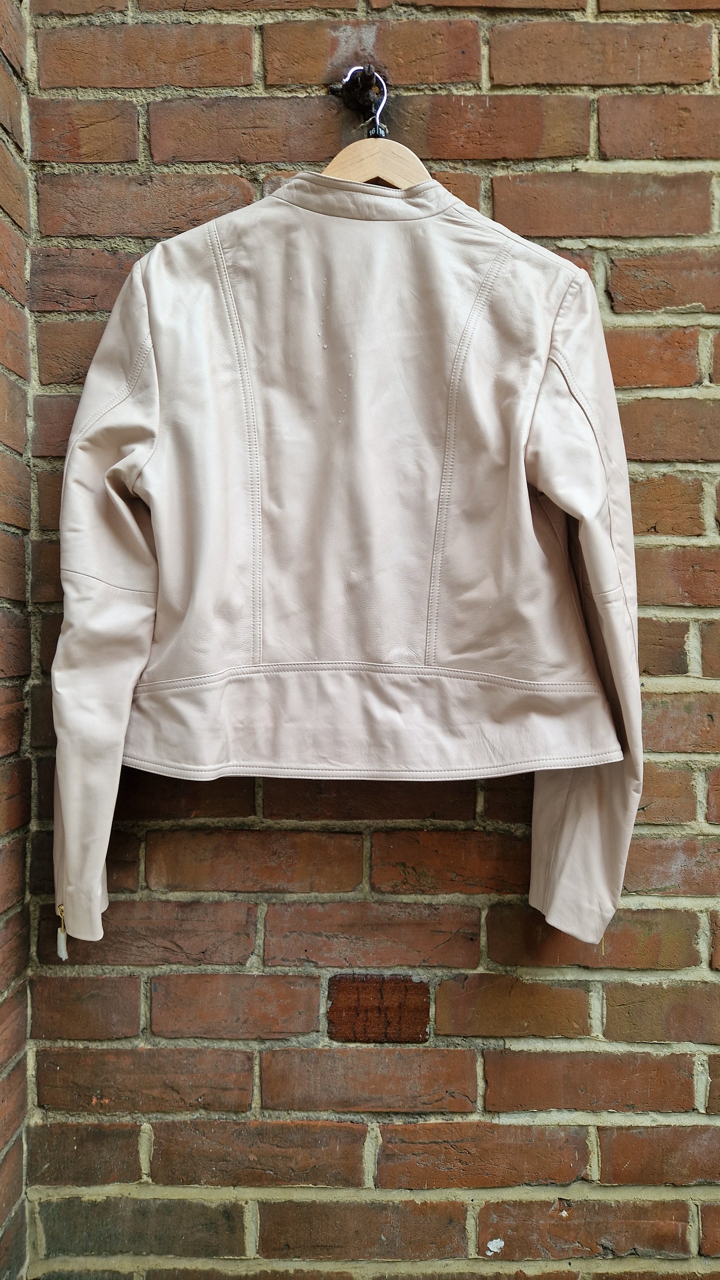 Ralph Lauren Ladies Pink Leather Jacket