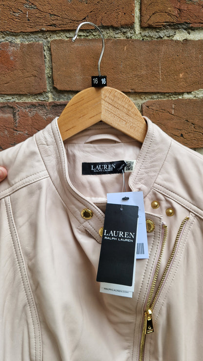 Ralph Lauren Ladies Pink Leather Jacket