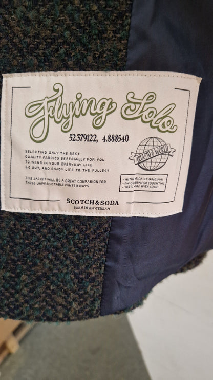 Scotch and Soda  Green Wool Blend coat 7-8 Years