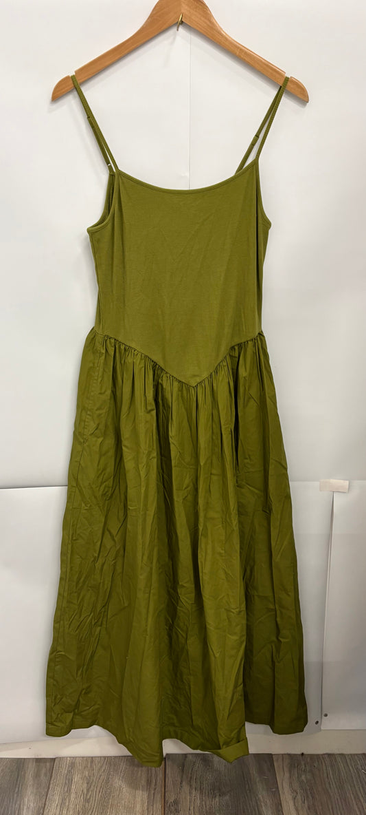 Nobody's Child Green Drop-Waist Cora Midi Dress Size 12 - BNWT