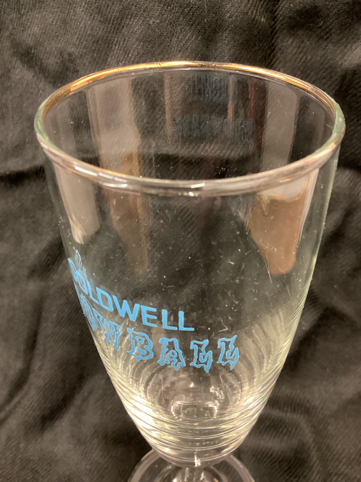 Pair Of Vintage Kitsch Golden Snowball Glasses