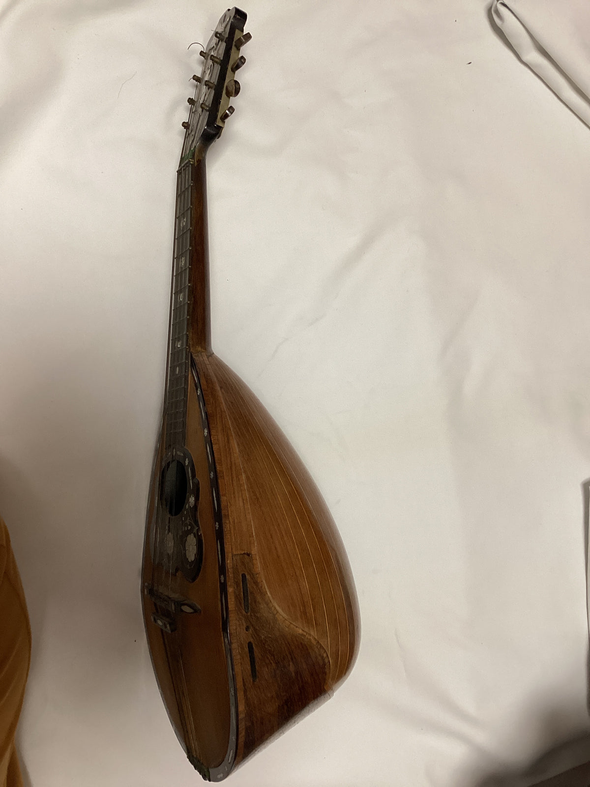 Vintage bowl back Mandolin with flower inlay