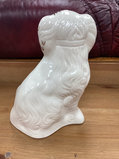 Beswick Ceramic Cream Gold Mantle Spaniel Dog