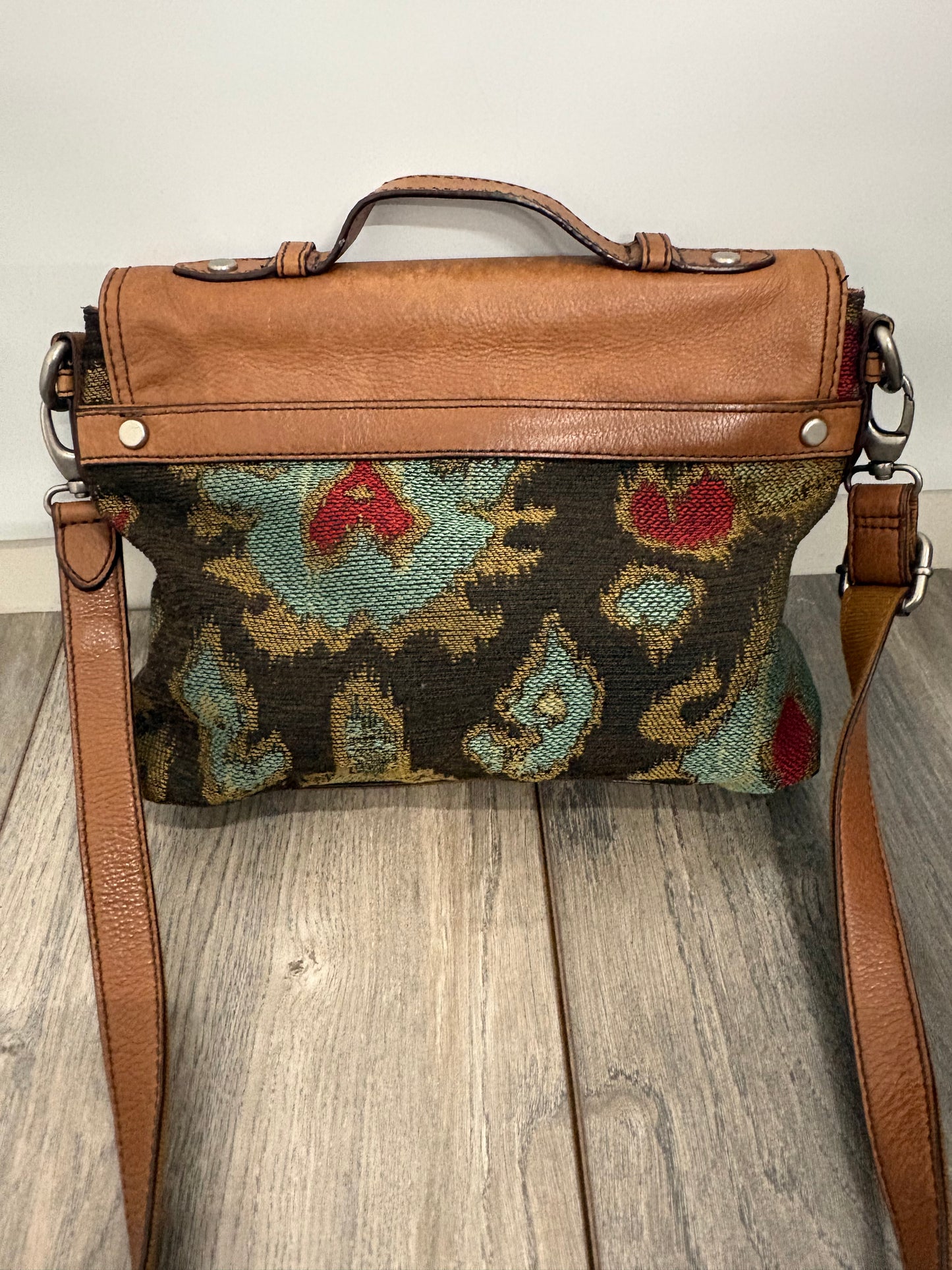 Fossil Maddox Patterned Leather Crossbody Bag