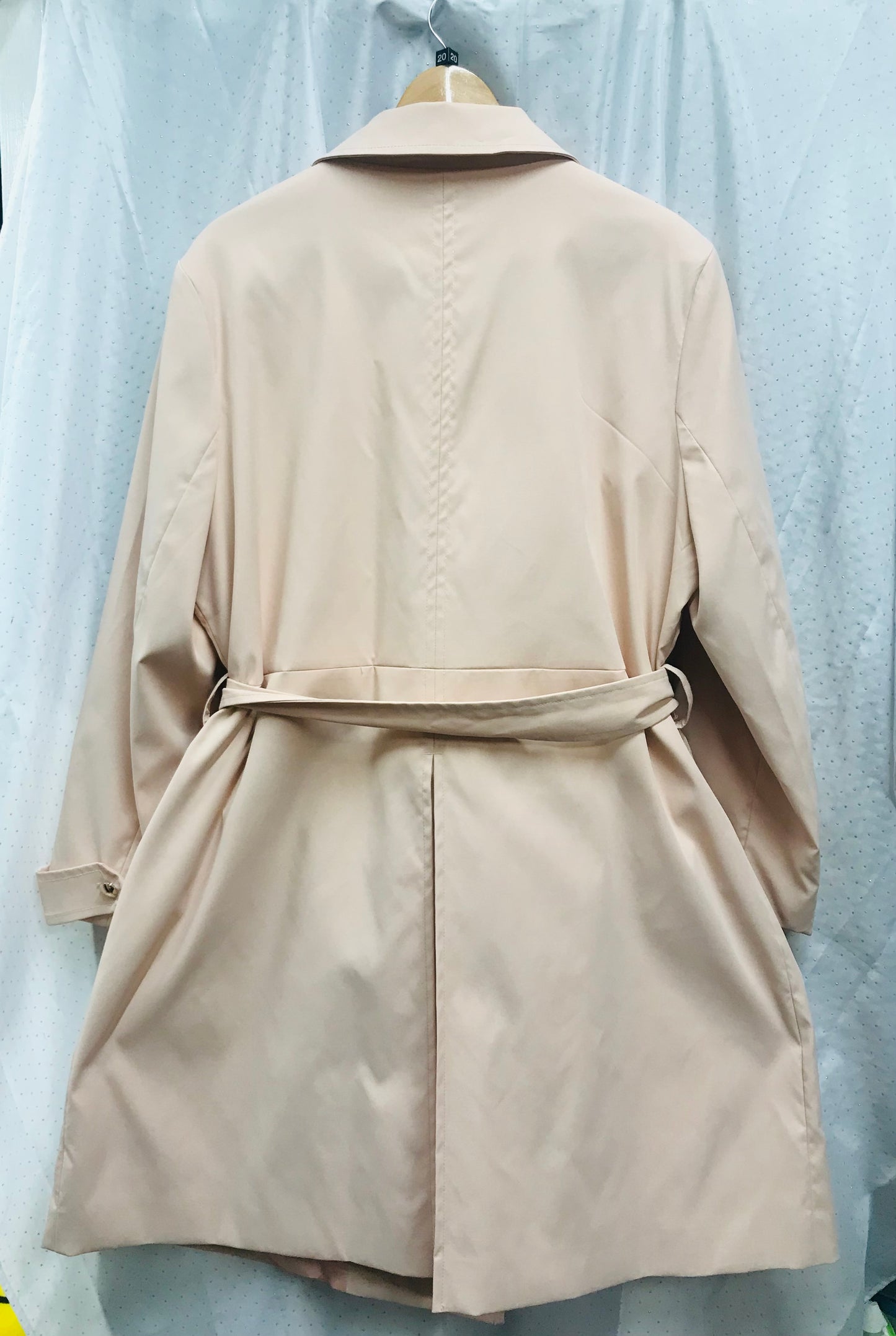 Dorothy Perkins Size 20 3/4 Length Trench Style Coat in Baby Pink/Peach Colour