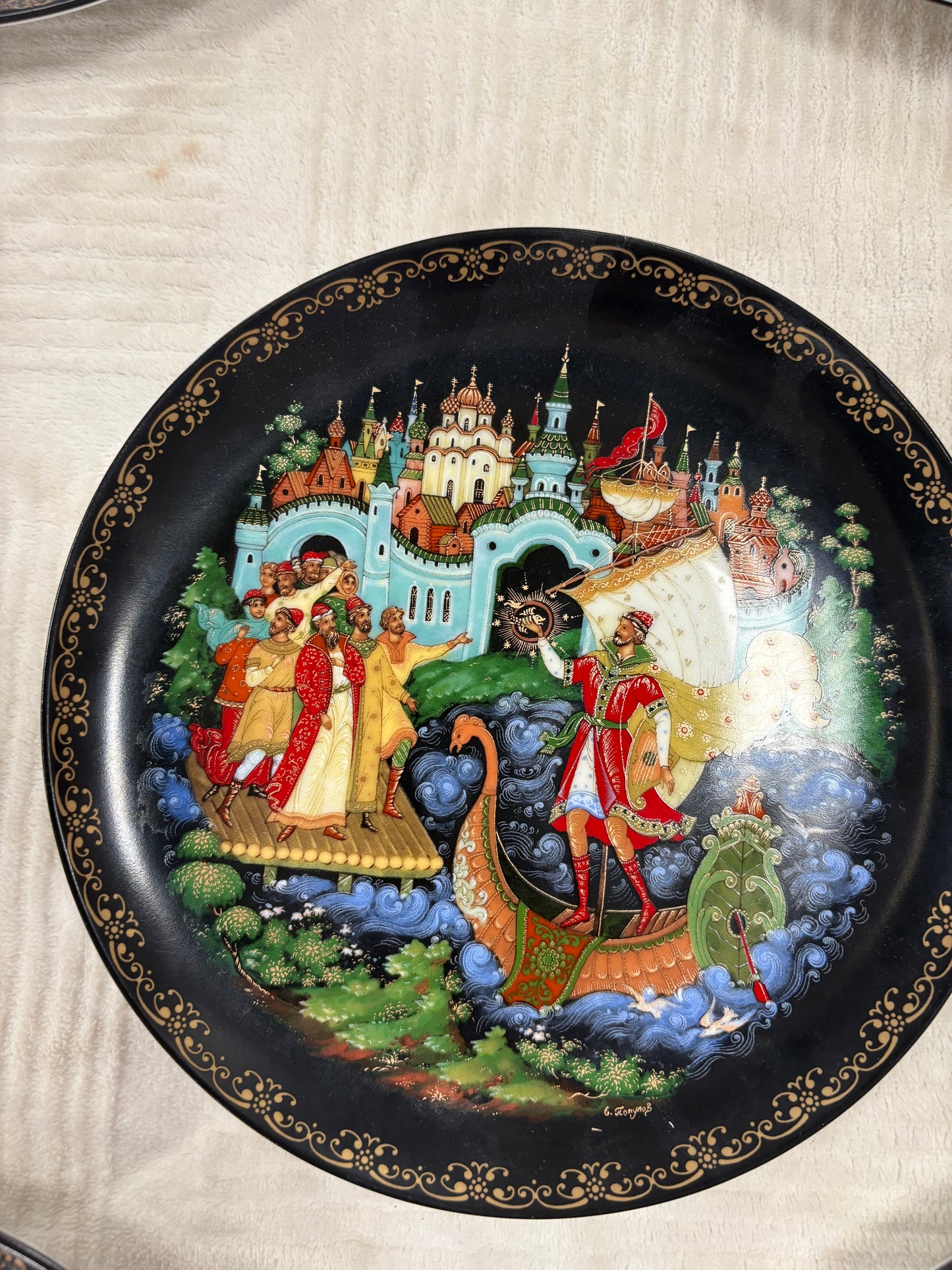 10x Vintage Tianex Russian Legends Collector Plates