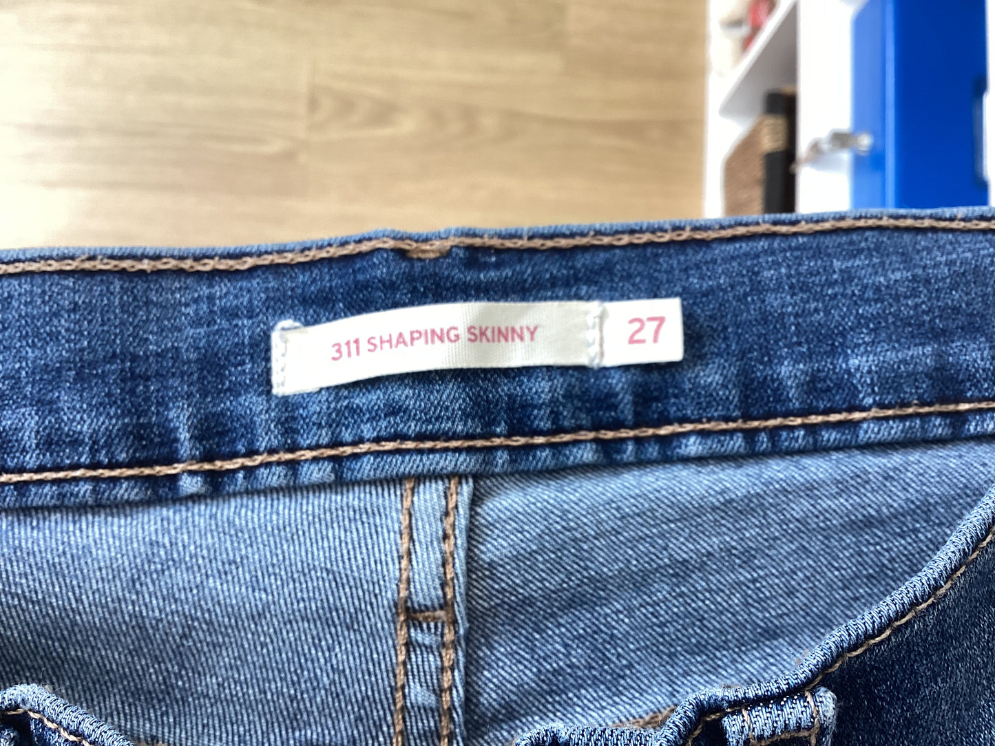 Levi, Medium Wash Denim, 311 Shaping Skinny, 27'', UK Size 8