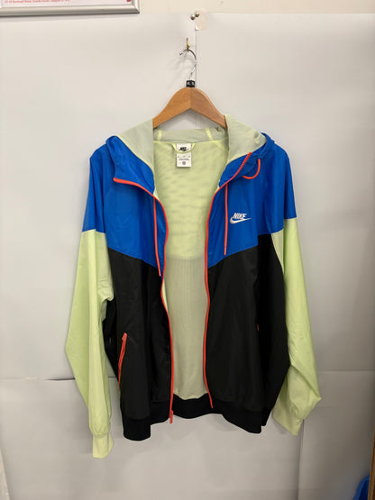 Nike Sportswear Windrunner Mens Hooded Blue/Black/Green Jacket Size XL