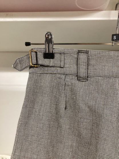 Margaret Howell Black and White Houndstooth Trousers Size Small