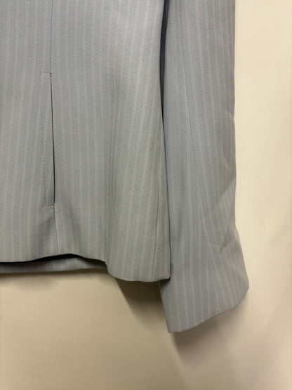 Vintage Giorgio Armani Le Collezioni Baby Blue Pinstripe Blazer 12