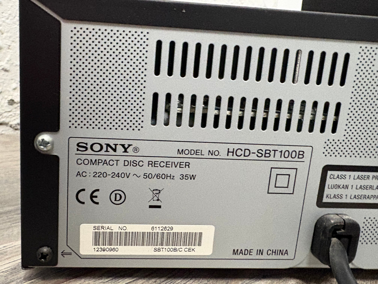Sony CMT-SBT100 Micro Hi-Fi System