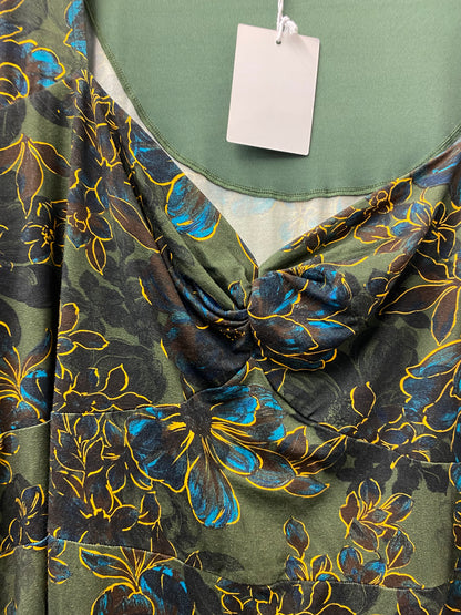 BNWT Joe Browns Plus Size Dress/Tunic Green Multi Size 32