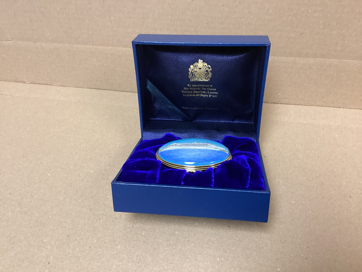 Halcyon Days Enamels Box St James Place Aegean Cruise 2007 Boxed Limited Ed
