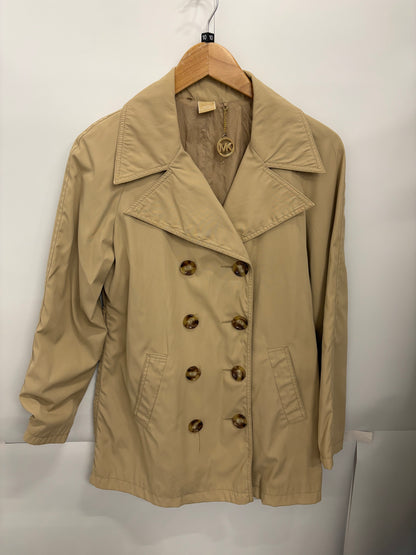 Michael Kors Women’s Beige Double Breasted Short Trench Jacket Size S