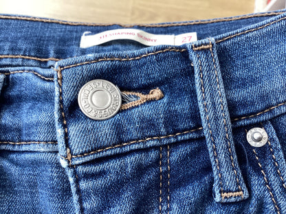 Levi, Medium Wash Denim, 311 Shaping Skinny, 27'', UK Size 8