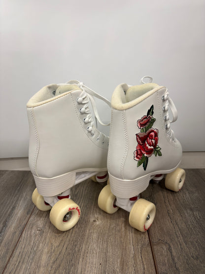 Rookie Rosa White Quad Roller Skates Size 5