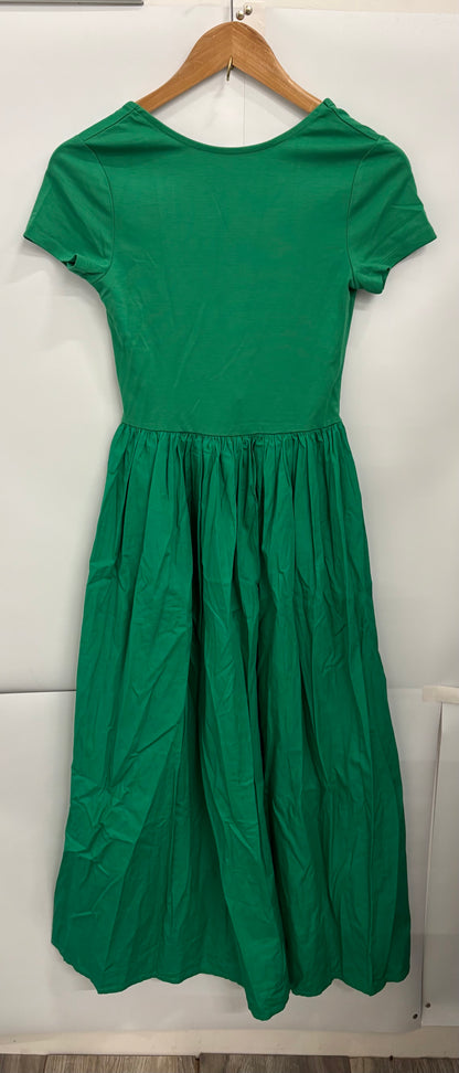 Nobody's Child Green Short-Sleeve Colorado Midi Dress Size 6 - BNWT