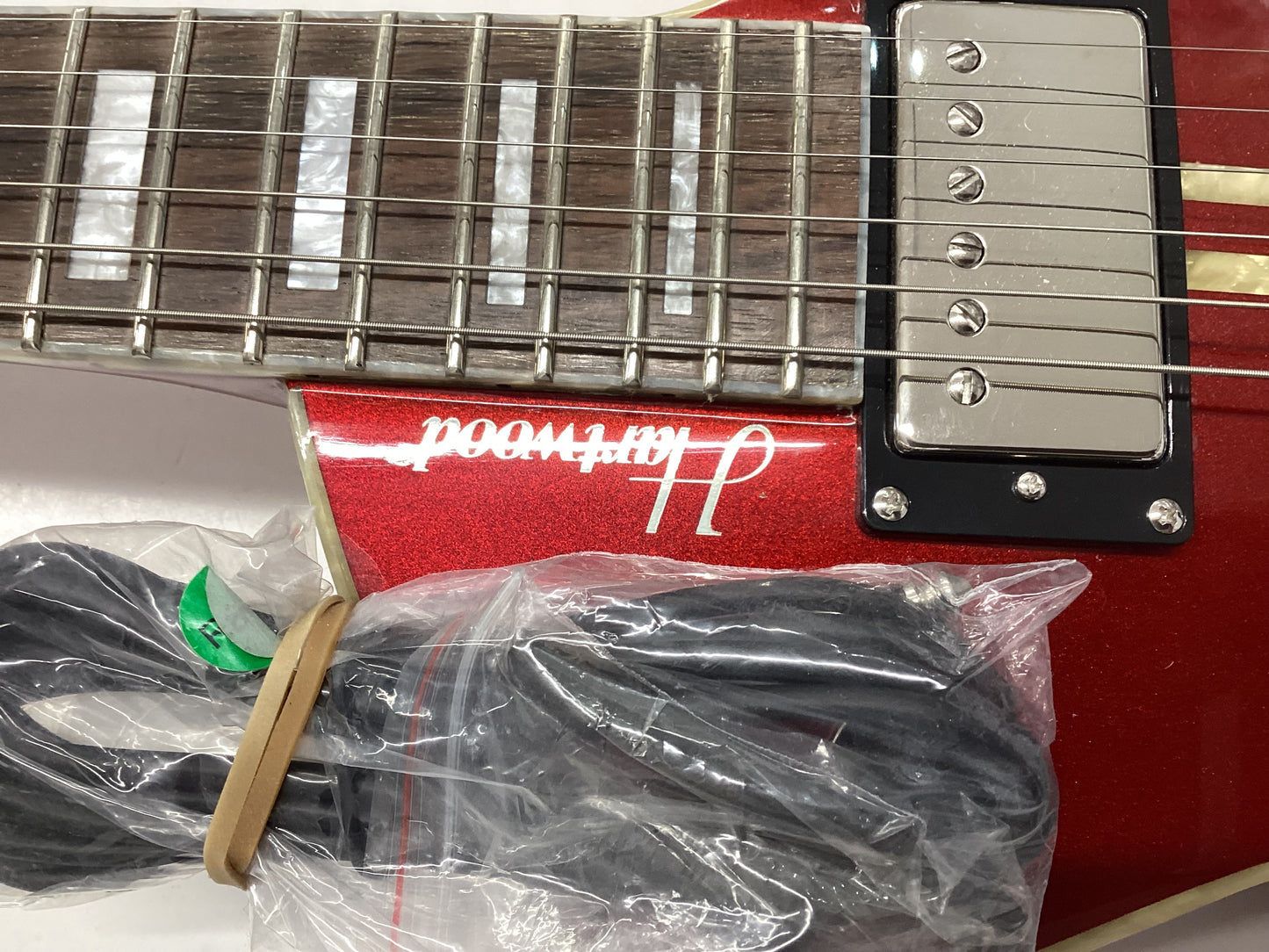 Hartwood Speedway Vibrato Electric Guitar in Lipstick Red Brand New