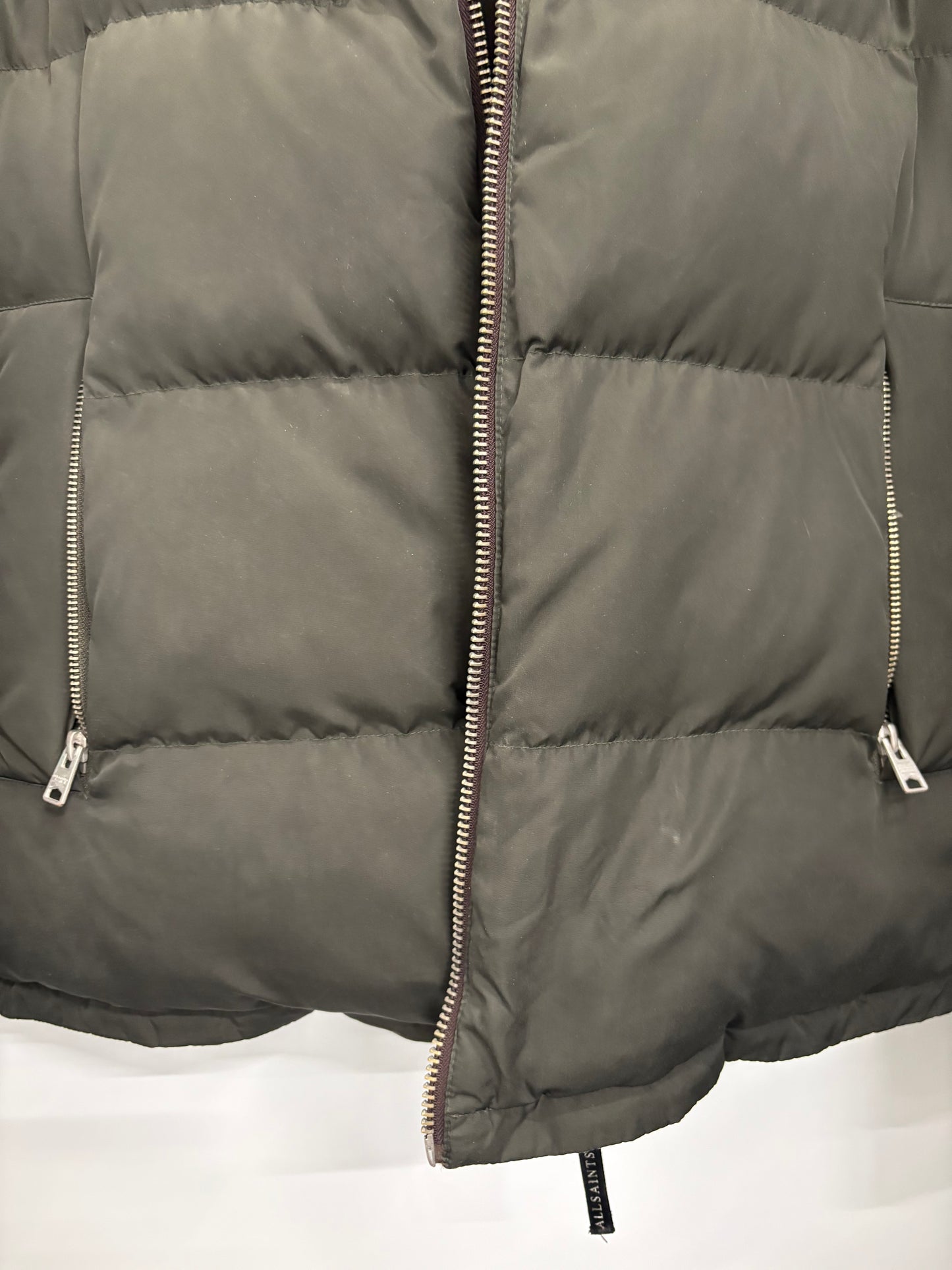 AllSaints Mens Novern Reversible Ramskull Puffer Jacket Size L
