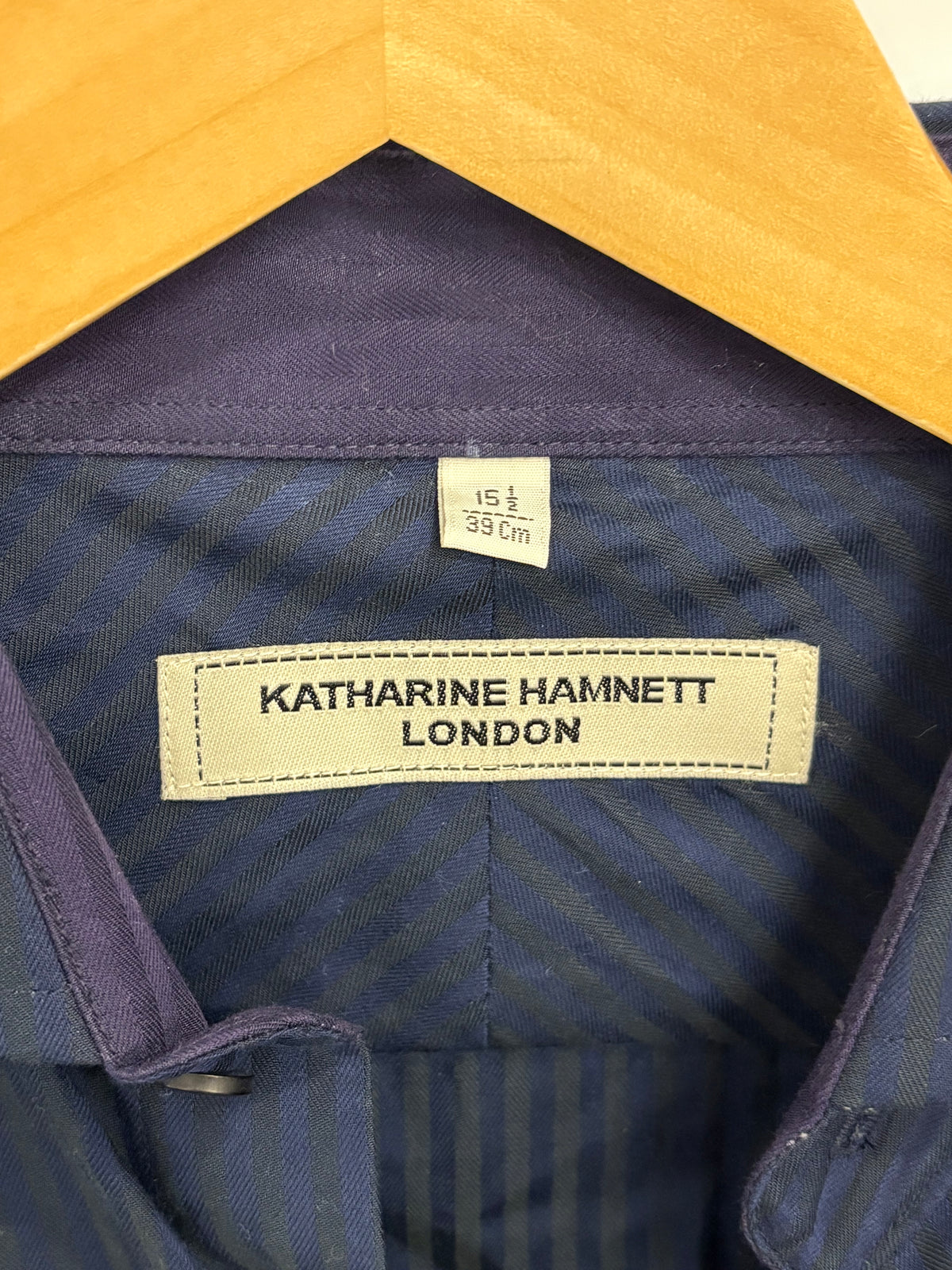 Katharine Hamnett London Mens Navy Dress Shirt Size M