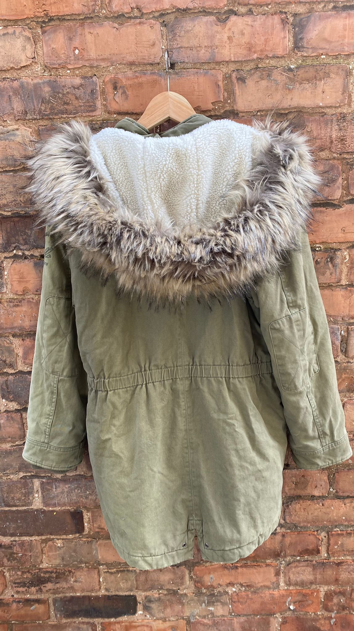 Pepe Jeans Ladies Green Parka BNWT size 16