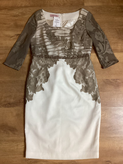 BNWT Cabotine Donna Mother of the Bride Cream Dress Size 14