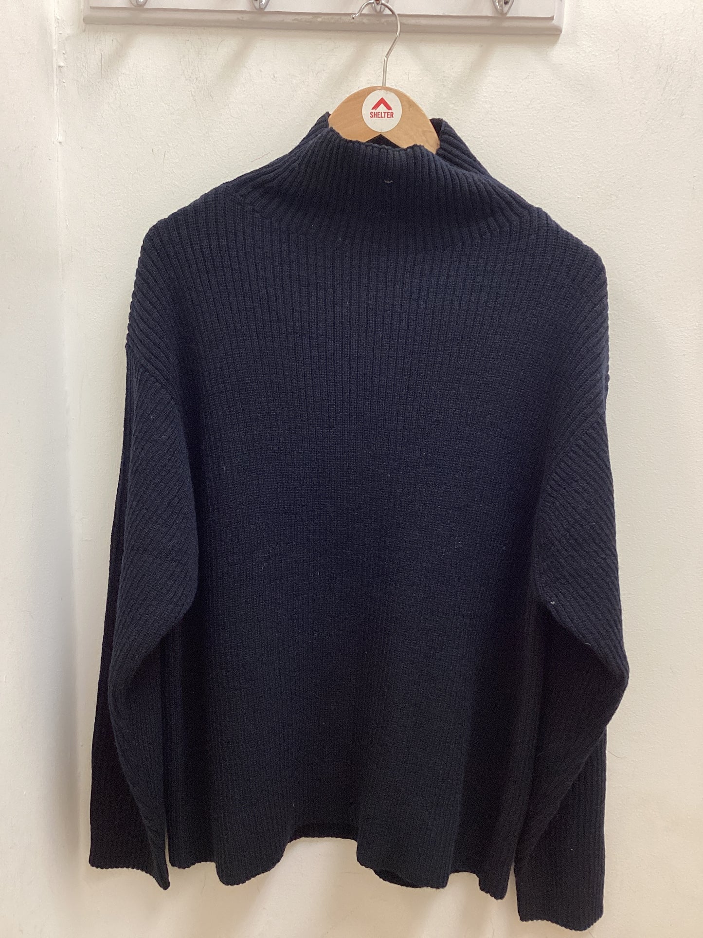 ARKET Navy Wool Jumper