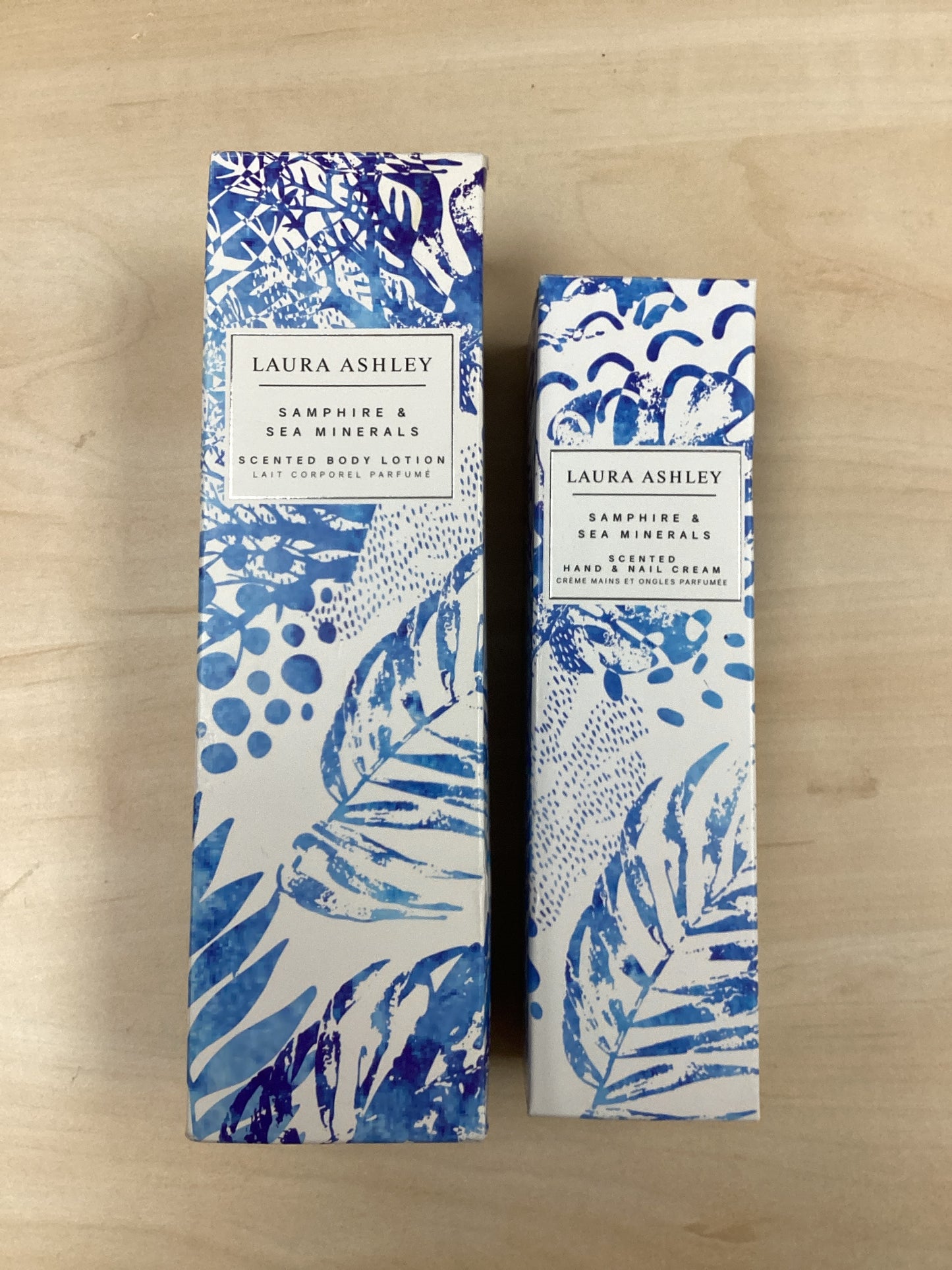 New Sealed Set Of 2 Laura Ashley Samphire Sea Minerals Body Lotion Hand Nail Cream