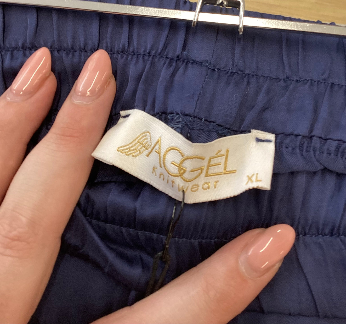 Aggel Knitwear, Blue, Wide Leg Trouser, Size XL, BNWT, Brand New With Tags