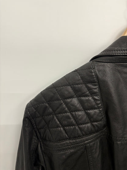 AllSaints Conroy Men’s Leather Biker Jacket Size S