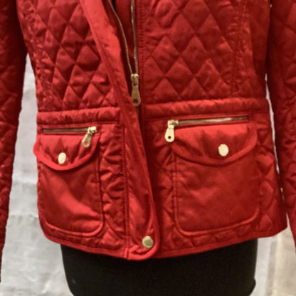 Massimo Dutti Red Quilted Jacket_EUR XL/USA XL