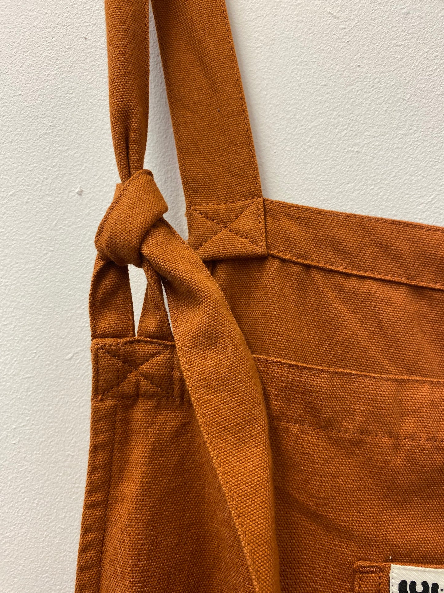 BNWT Lucy and Yak Original Dungaree Organic Cotton Brown Size 32R Plus Size