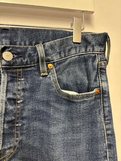 Levi’s Premium Blue Denim Stonewashed 501 Jeans 30x32