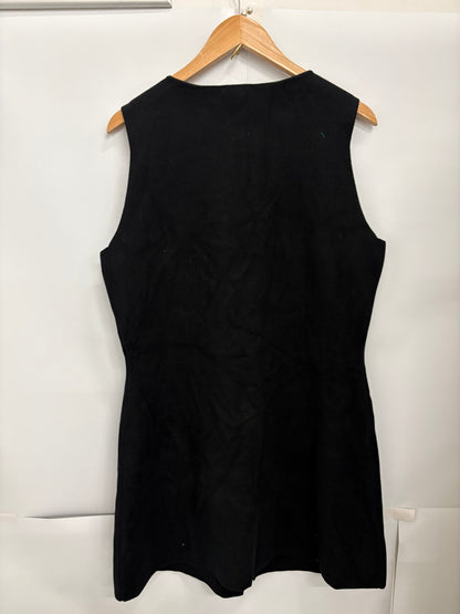 Nobody's Child Black Sleeveless Waistcoat Mini Dress Size L - BNWT