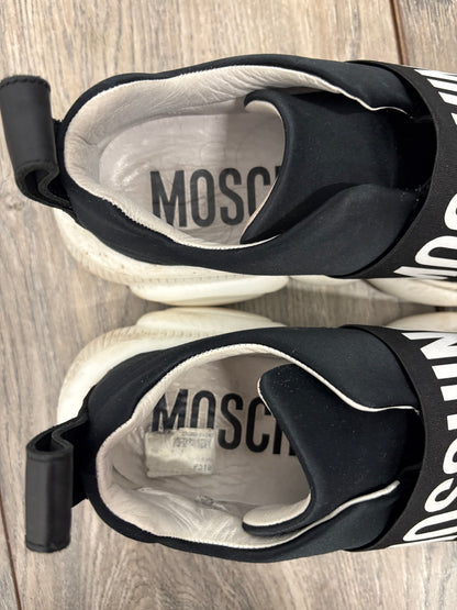 Moschino Black Slip-On Trainers Size 6.5 (EU 40)