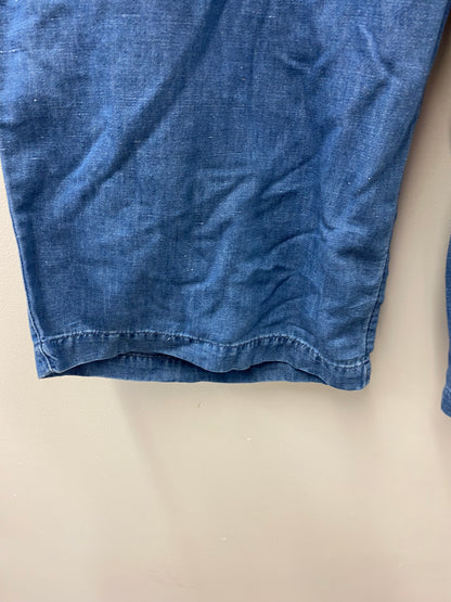 BNWT Lucy and Yak Chuck Trousers Organic Cotton and Hemp Blue 4XL