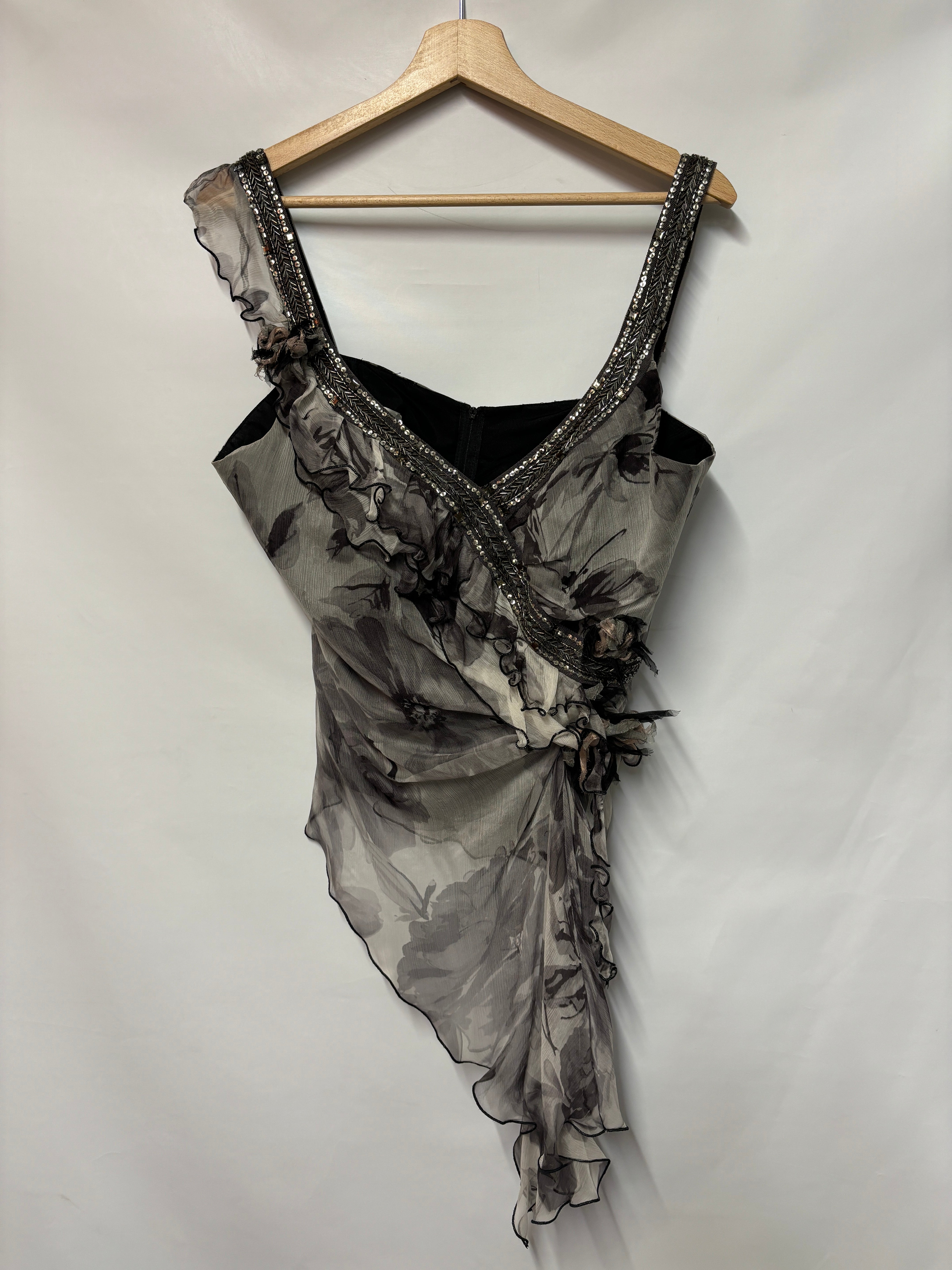 Linea Raffaelli Grey Corset Style Top Size M – Shop for Shelter