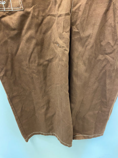 BNWT Lucy and Yak Ragan Jumpsuit Organic Cotton Cappucchino Size 24