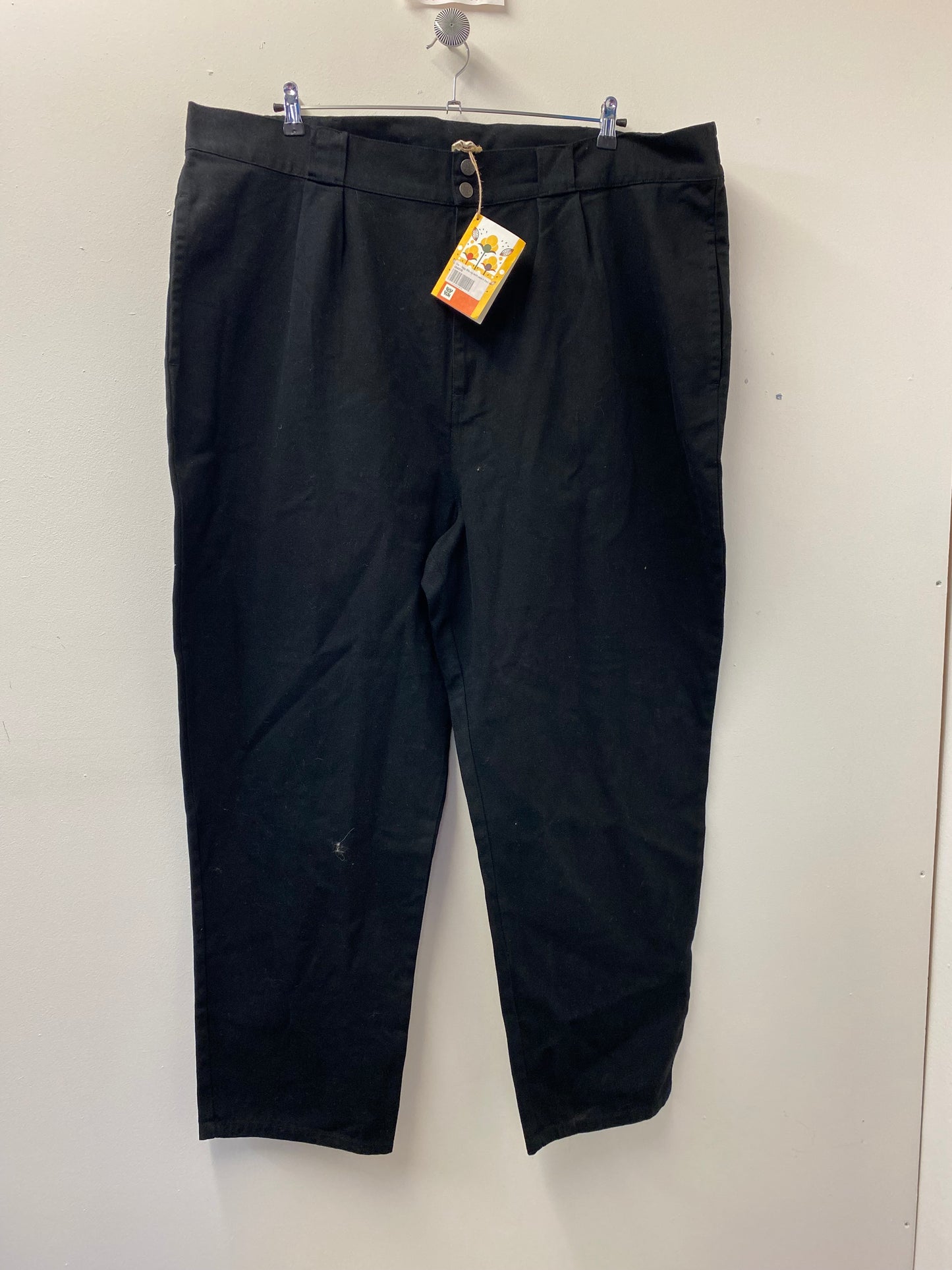 BNWT Lucy and Yak Cole Baggy Wide Leg Denim Jeans Black Size 46R