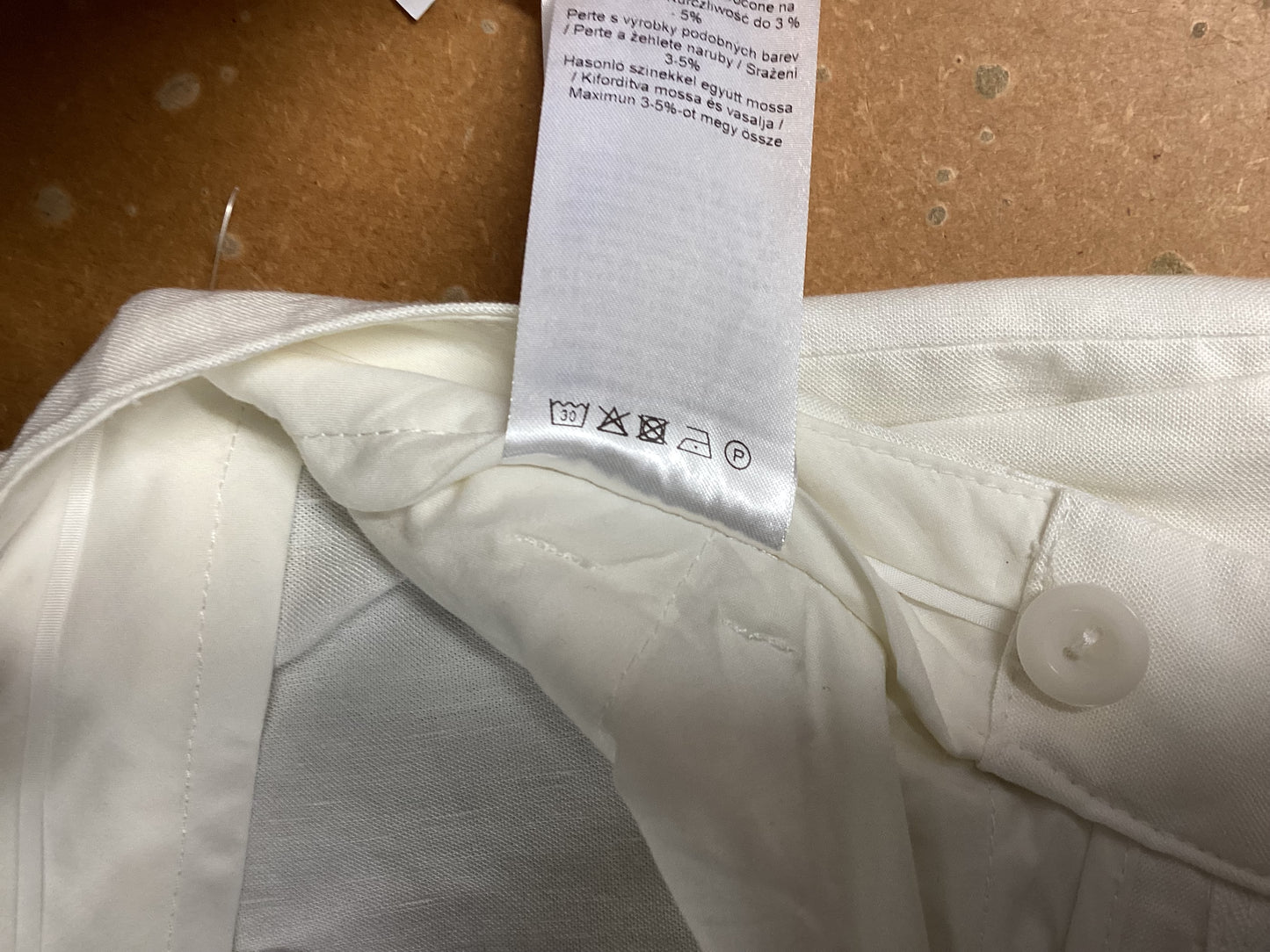 InWear, White Smoke, Trouser, Size 6, 53% Linen BNWT