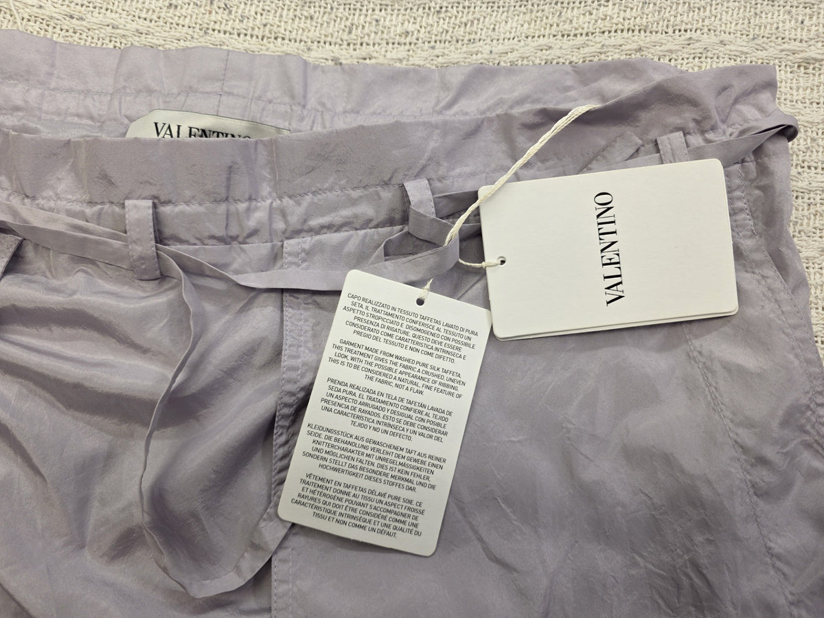 Valentino Lavender Pure Silk Skirt Size UK 10