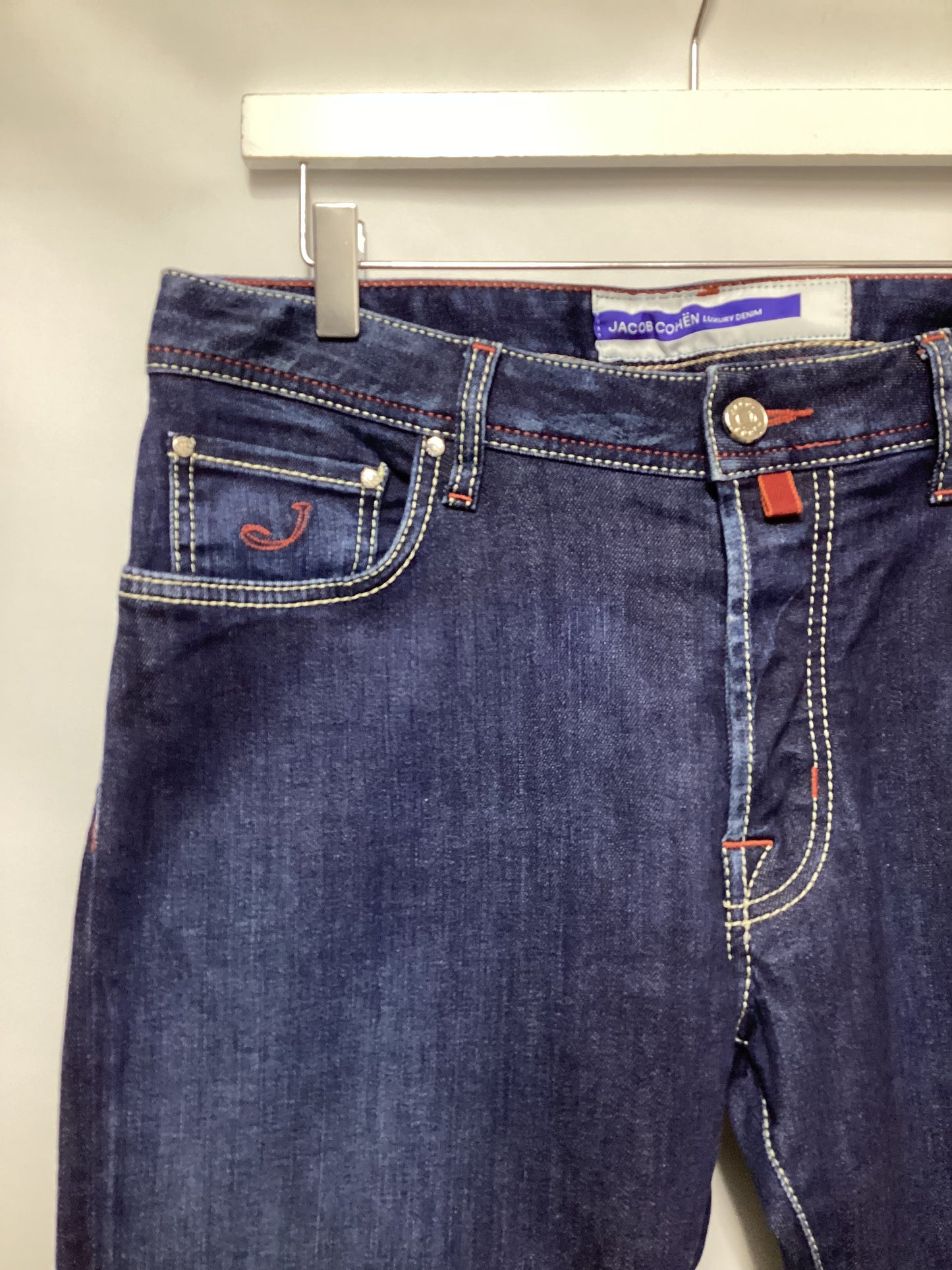 Jacob Cohan Blue Straight Jeans 34