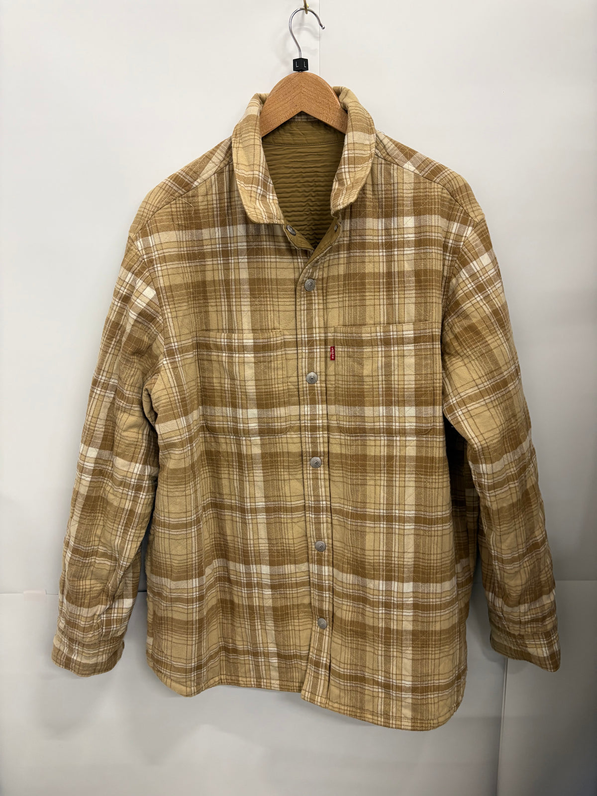 Levi’s Bryant Brown Padded Reversible Overshirt Men’s Jacket Size L