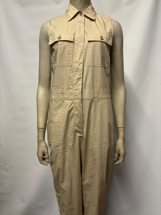 Michael Kors Beige Cotton Jumpsuit Small