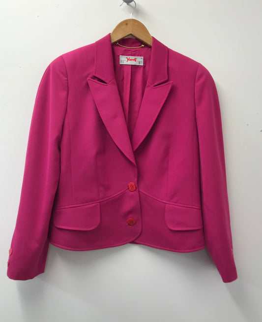 Vintage/Retro Yarell 3 Piece Suit Pink/Navy Size 10/12