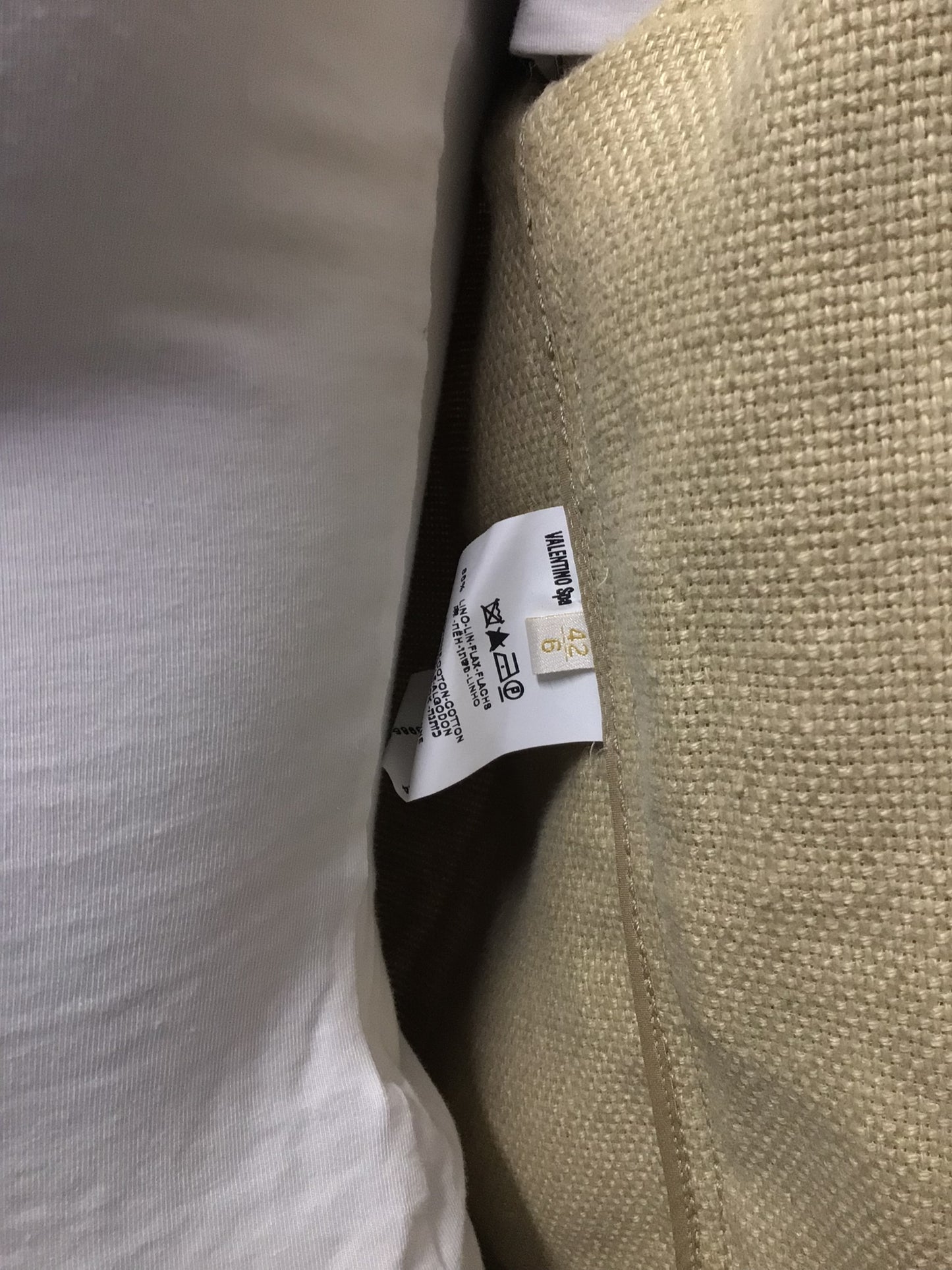 Valentino Roma Beige Linen Jacket 10/42