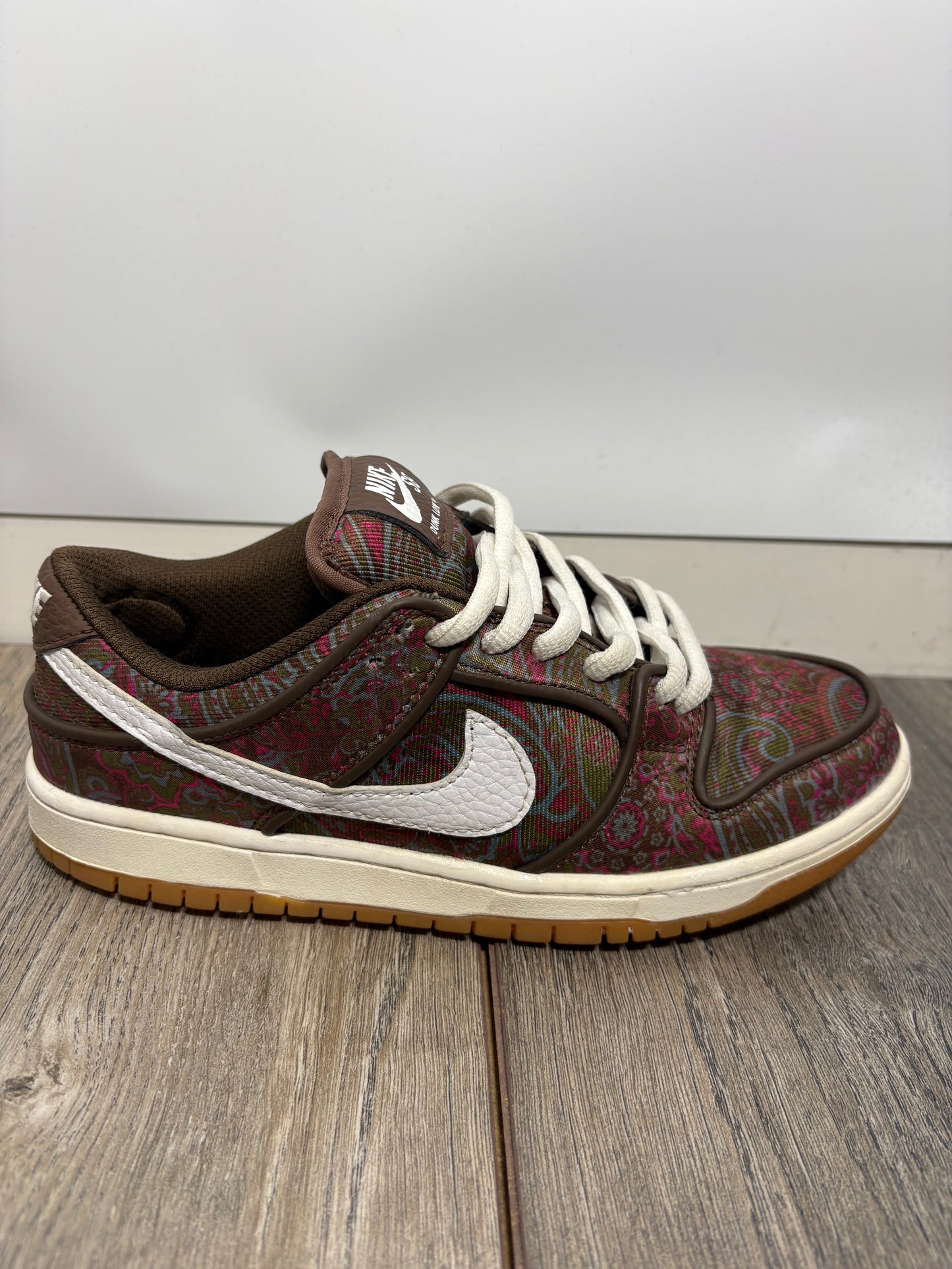 Nike SB Dunk Low Pro Paisley Brown Trainers Size 4.5