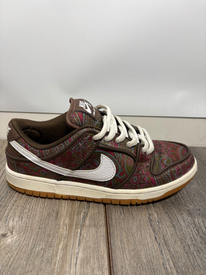 Nike SB Dunk Low Pro Paisley Brown Trainers Size 4.5