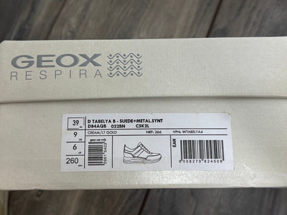 Geox Womens D Tabelya A Beige Trainers Size 6